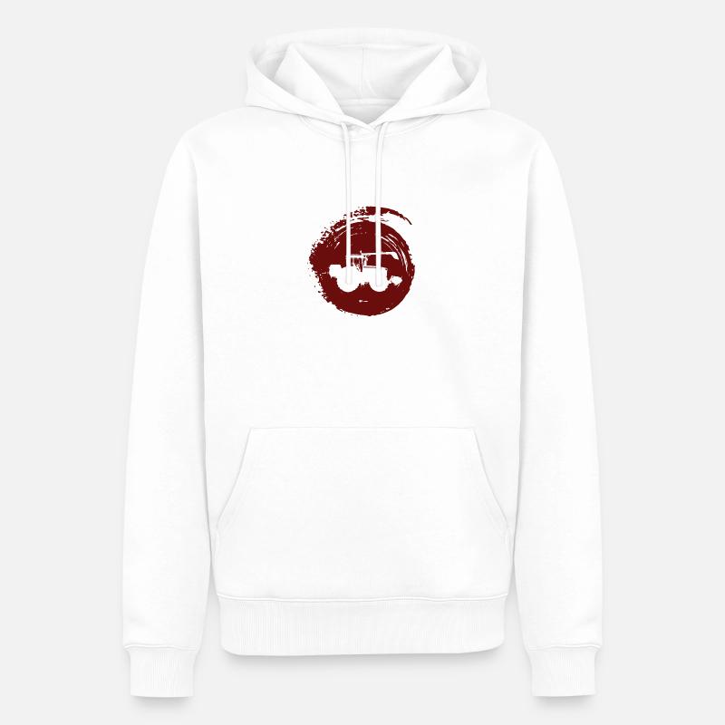 Moissonneuse-batteuse Farmer Ranch - Sweat à capuche Premium bio Homme - blanc