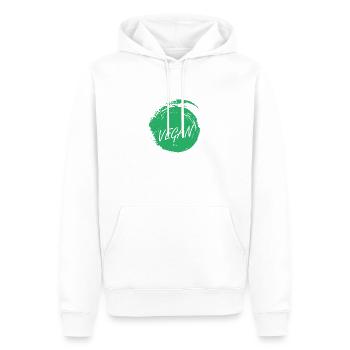 Vegan Vegan Organic - Men’s Premium Organic Hoodie - white - Front - Nico (187cm)