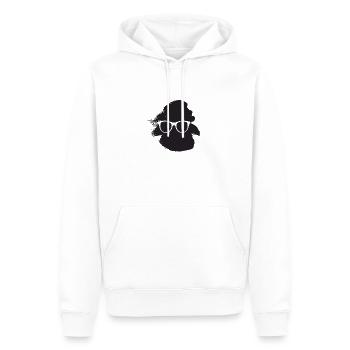 Buch Lesen - Männer Premium Bio Hoodie - Weiß - Vorne - Nico (187cm)