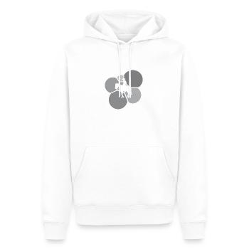 Westelijke Sheriff Rider - Mannen Premium Bio hoodie - wit - Voor - Nico (187cm)