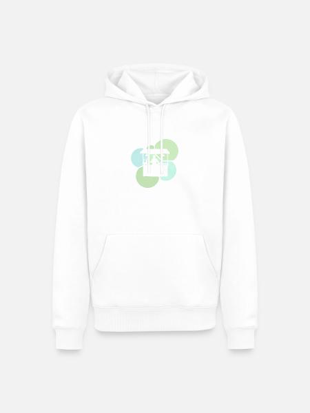 Burger Fast Food - Männer Premium Bio Hoodie - Weiß