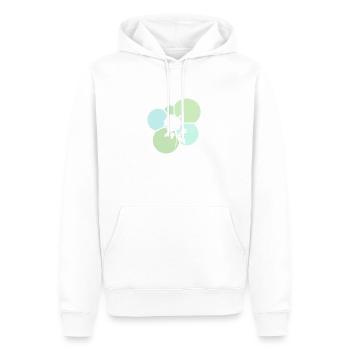 Bouquet de fleurs Flower Power Botanique - Sweat à capuche Premium bio Homme - blanc - Devant - Nico (187cm)