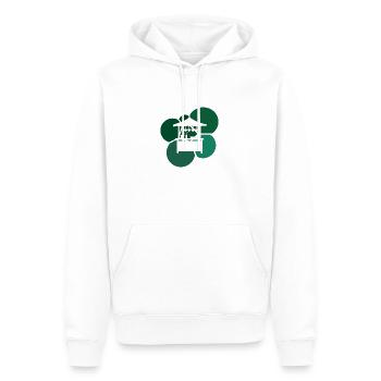 Snack Fast Food Burger - Men’s Premium Organic Hoodie - white - Front - Nico (187cm)