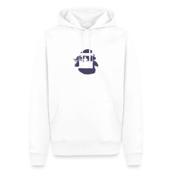 Snack Meal Food Truck - Men’s Premium Organic Hoodie - white - Front - Nico (187cm)