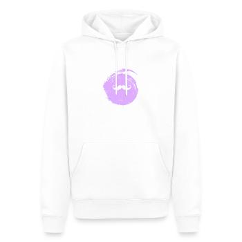 Schnurrbart Hipster Bart - Männer Premium Bio Hoodie - Weiß - Vorne - Nico (187cm)