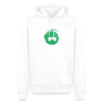 Monstertruck Motorsport Gelaendewagen - Männer Premium Bio Hoodie - Weiß - Vorne - Nico (187cm)