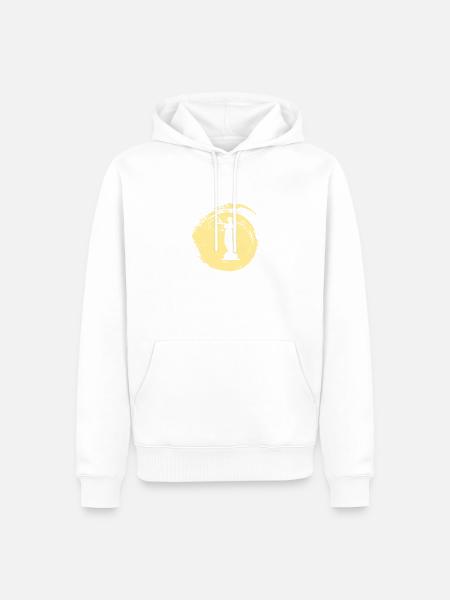 Richter Behandlung Versicherung - Männer Premium Bio Hoodie - Weiß