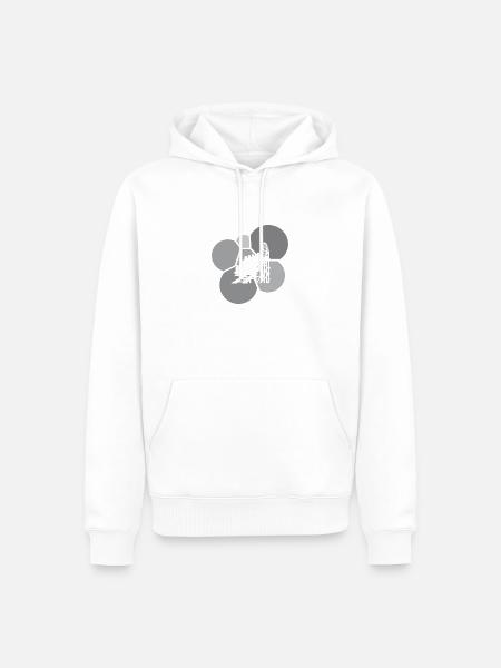 Riesenrad Rummel - Männer Premium Bio Hoodie - Weiß