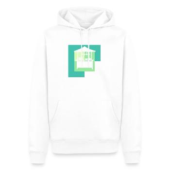 Camions de restauration rapide - Sweat à capuche Premium bio Homme - blanc - Devant - Nico (187cm)