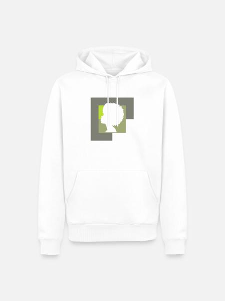 Soul Afro 70s - Männer Premium Bio Hoodie - Weiß