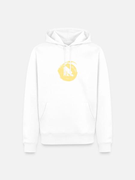 Achterbahn Maßkrug - Männer Premium Bio Hoodie - Weiß
