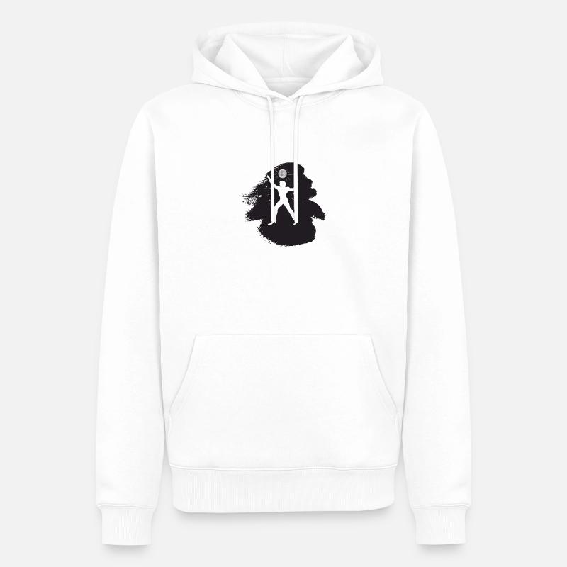 Discothèque Disco Dancing - Sweat à capuche Premium bio Homme - blanc