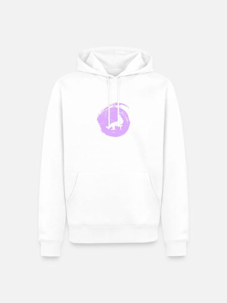 Fischer Angelrute - Männer Premium Bio Hoodie - Weiß