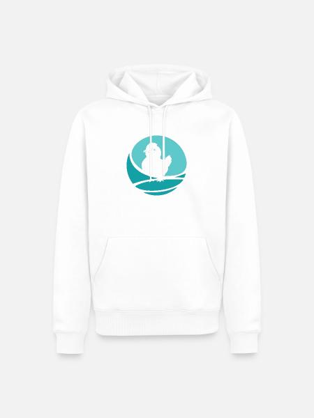 Hühnerstall Huhn Kücken - Männer Premium Bio Hoodie - Weiß