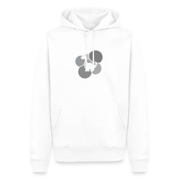 Dinosaurier Dinosaures Tyrannosaurus - Sweat à capuche Premium bio Homme - blanc - Devant - Nico (187cm)