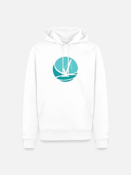 Baustelle Kranfahrer Hausbau - Männer Premium Bio Hoodie - Weiß