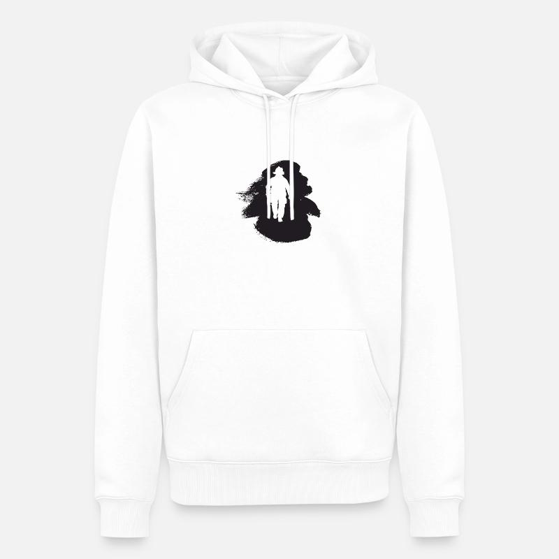 Pompier pompier - Sweat à capuche Premium bio Homme - blanc