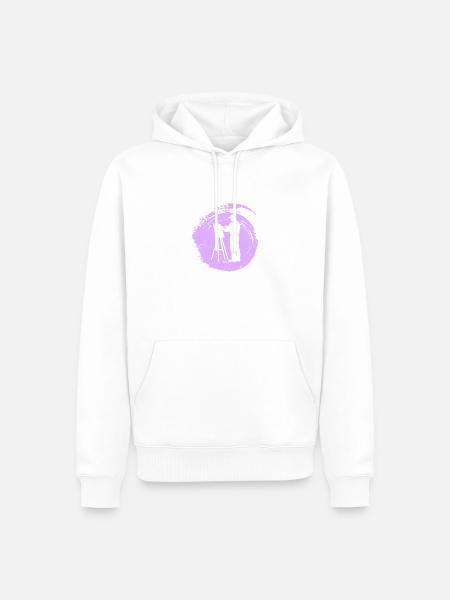 Pinsel Pastell Malerei - Männer Premium Bio Hoodie - Weiß