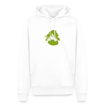 Moto-route Biker Chopper - Sweat à capuche Premium bio Homme - blanc - Devant - Nico (187cm)