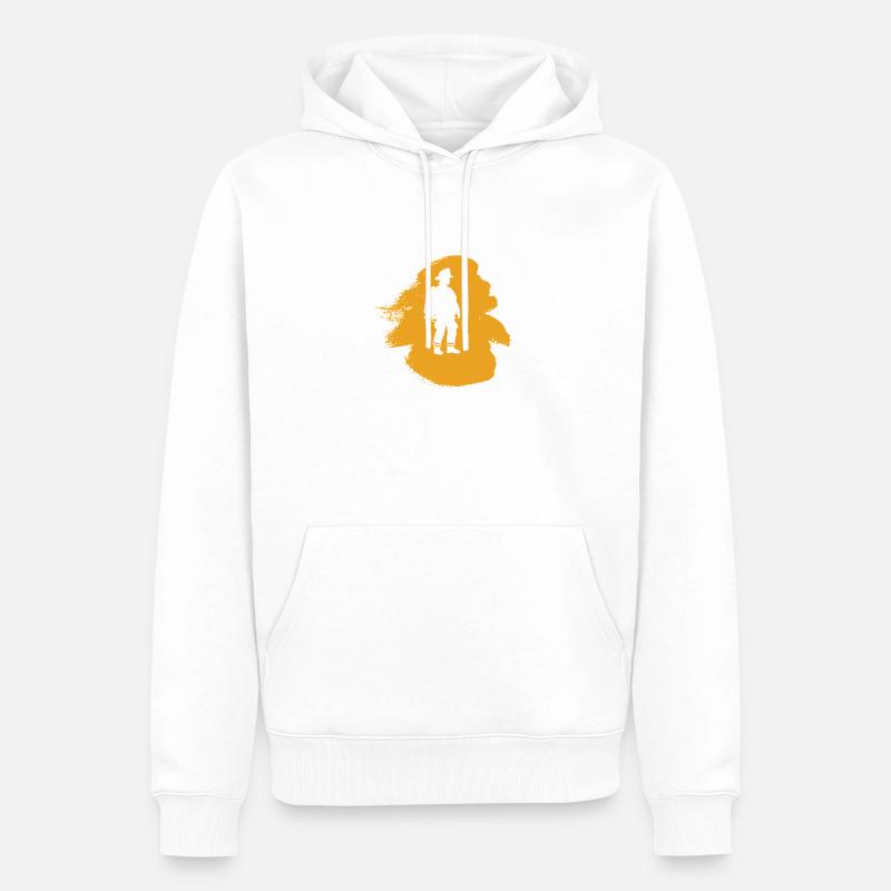 Pompier Sauveteur Pompier - Sweat à capuche Premium bio Homme - blanc