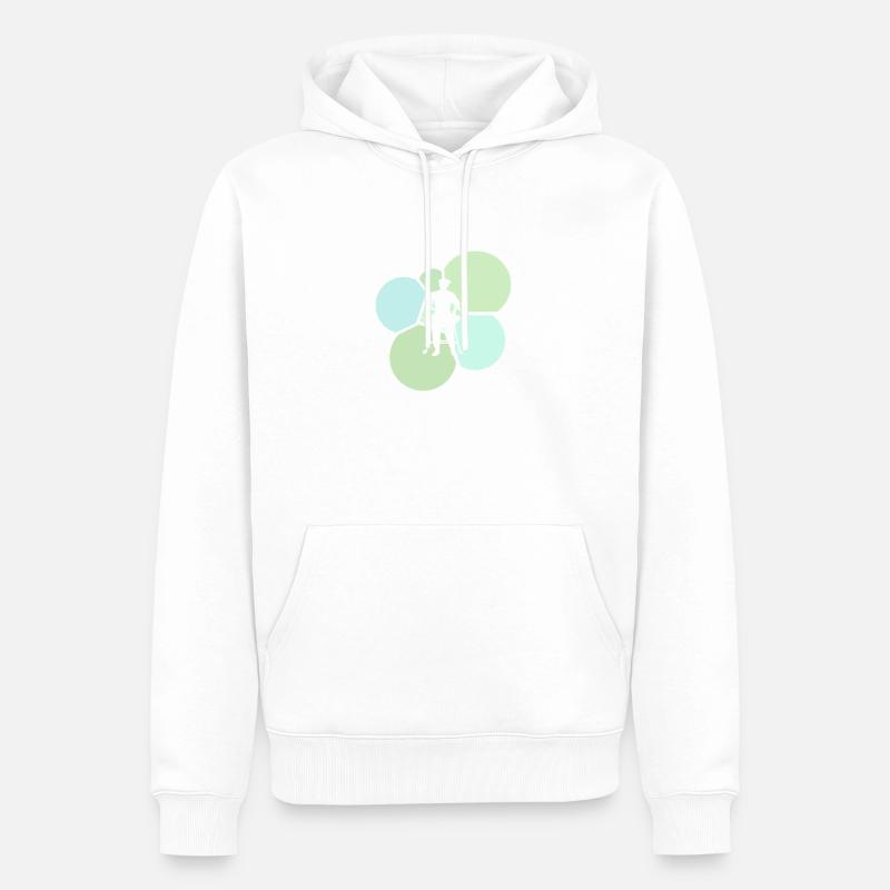 BBQ Barbecue - Sweat à capuche Premium bio Homme - blanc