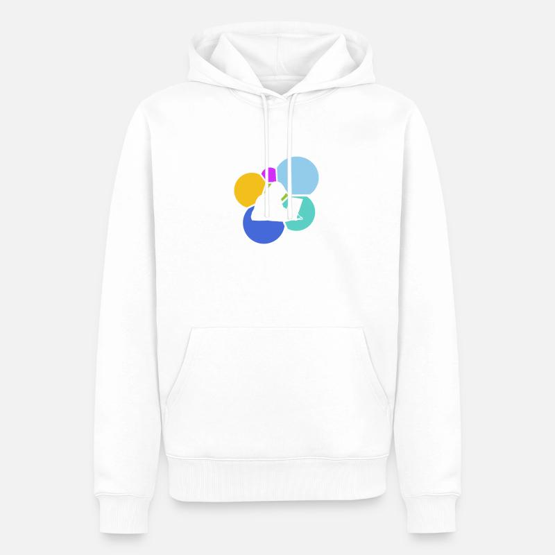 Informatik Cybersecurity Student - Männer Premium Bio Hoodie - Weiß