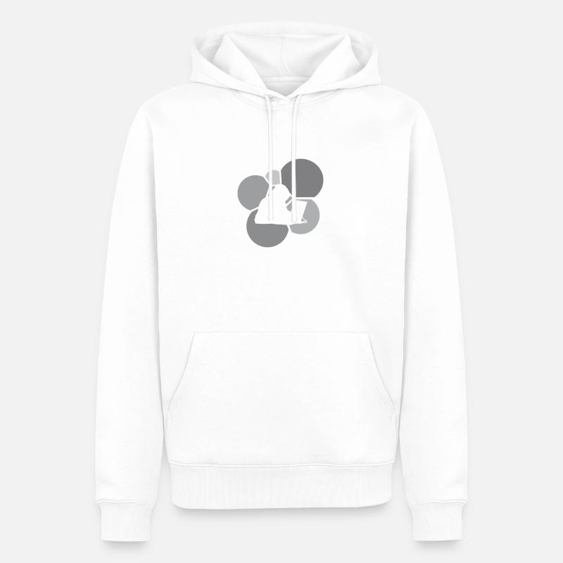 Computer scientist, hacker, computer freak - Men’s Premium Organic Hoodie - white