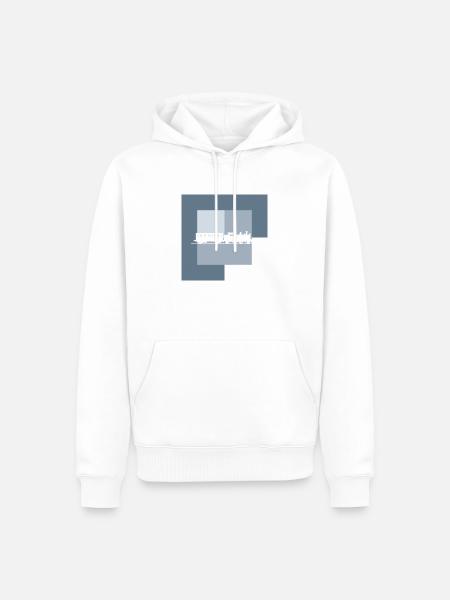 Dampflokomotive Dampflok - Männer Premium Bio Hoodie - Weiß