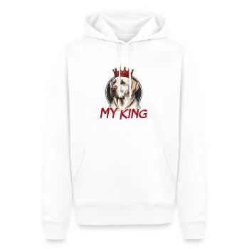 LABRADOR DOG RETRIEVER BREED CUTE RESCUE - Men’s Premium Organic Hoodie - white - Front - Nico (187cm)