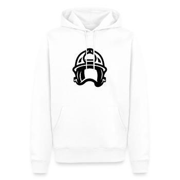 Helm für Feuerwehrleute - Männer Premium Bio Hoodie - Weiß - Vorne - Nico (187cm)