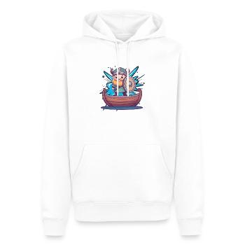 Wikinger Germanen - Männer Premium Bio Hoodie - Weiß - Vorne - Nico (187cm)
