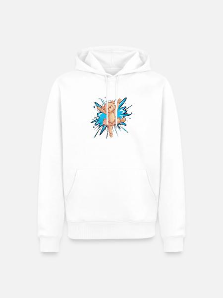Ballerina Tänzerin Schwanensee - Männer Premium Bio Hoodie - Weiß
