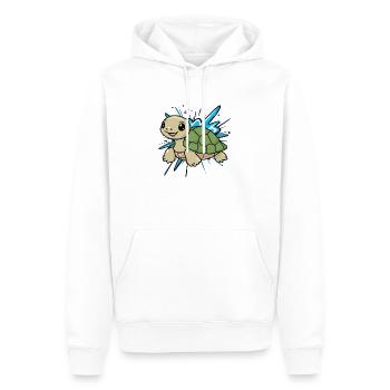 Tortue Tortues Tortuga - Sweat à capuche Premium bio Homme - blanc - Devant - Nico (187cm)