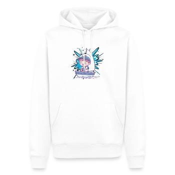 Voilier Voilier Voiliers - Sweat à capuche Premium bio Homme - blanc - Devant - Nico (187cm)