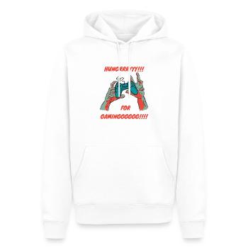 Happy Halloween Gaming Zombie - Männer Premium Bio Hoodie - Weiß - Vorne - Nico (187cm)