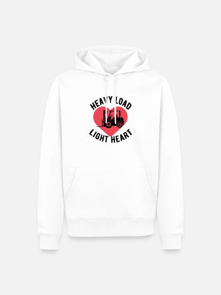 Angebot für Gabelstaplerfahrer - Männer Premium Bio Hoodie - Weiß
