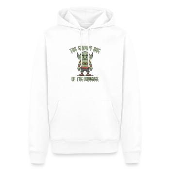L’Orc de l’Univers - Sweat à capuche Premium bio Homme - blanc - Devant - Nico (187cm)