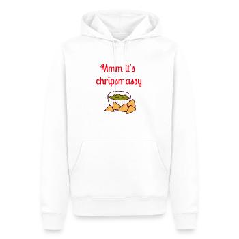mmm it s chripsmassy designs - Sweat à capuche Premium bio Homme - blanc - Devant - Nico (187cm)