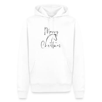 Merry Christmas - Männer Premium Bio Hoodie - Weiß - Vorne - Nico (187cm)