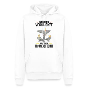 Nymphensittich Vogel - Männer Premium Bio Hoodie - Weiß - Vorne - Nico (187cm)