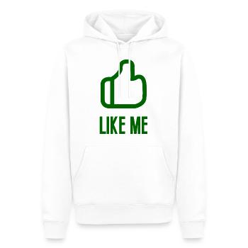 Like me - Men’s Premium Organic Hoodie - white - Front - Nico (187cm)