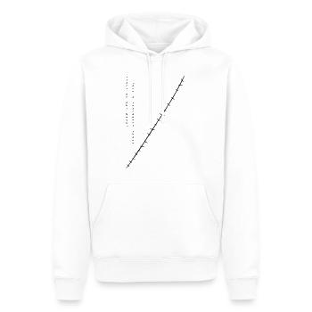 OP IV: Cicatrices - Sweat à capuche Premium bio Homme - blanc - Devant - Nico (187cm)