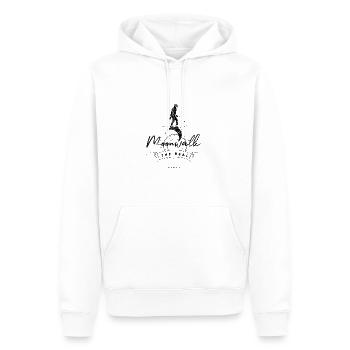 Real Moonwalk - Sweat à capuche Premium bio Homme - blanc - Devant - Nico (187cm)