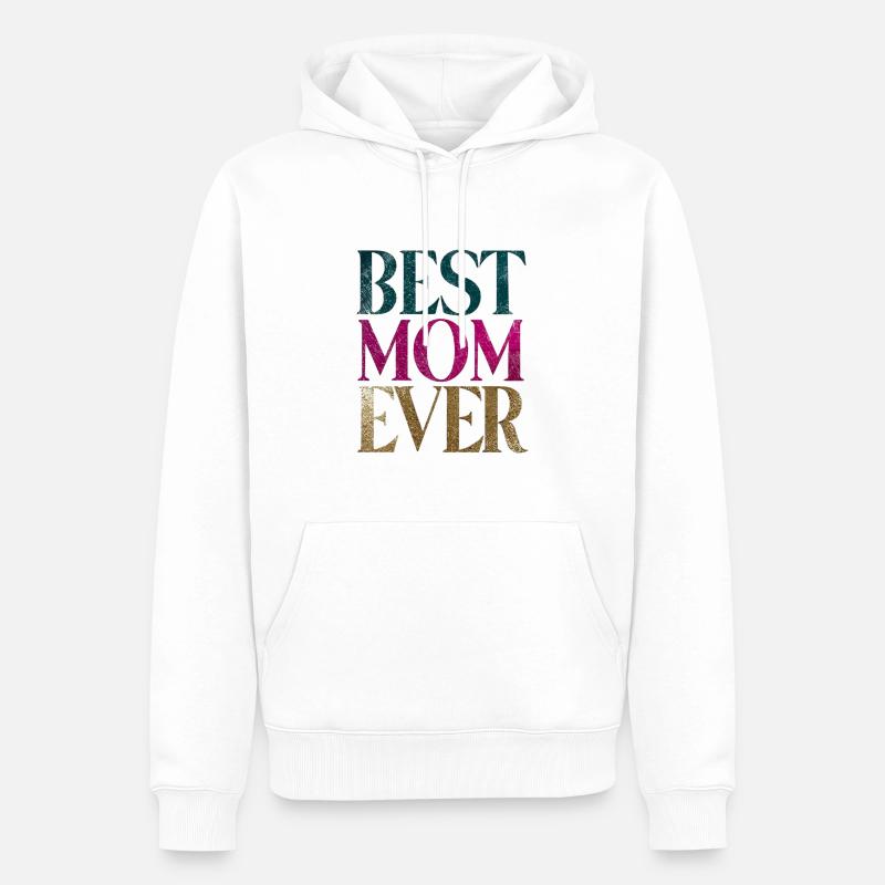 Die beste Mutter aller Zeiten - Männer Premium Bio Hoodie - Weiß