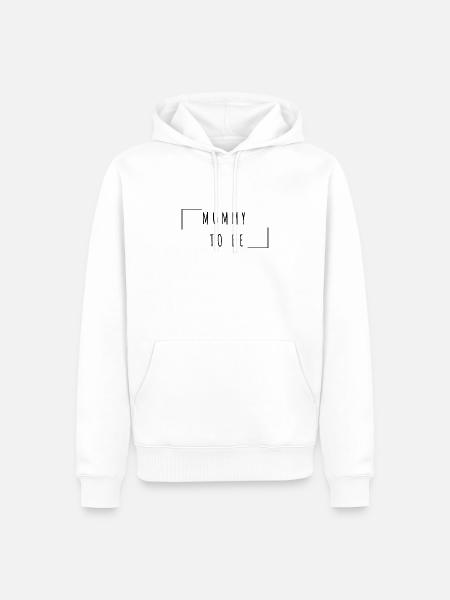 Mummy to be - Männer Premium Bio Hoodie - Weiß