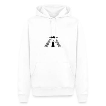 Phonetisches Alphabet Pilot Flugzeug - Aviation Pilot - Männer Premium Bio Hoodie - Weiß - Vorne - Nico (187cm)