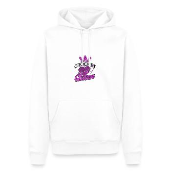 Crochet Queen Funny Crochet Lover - Quilting - Men’s Premium Organic Hoodie - white - Front - Nico (187cm)