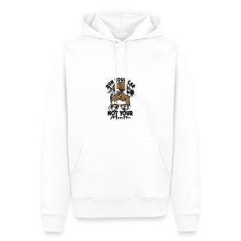 Faites fonctionner votre voiture, pas votre bouche - Ghetto Style Sports - Sweat à capuche Premium bio Homme - blanc - Devant - Nico (187cm)