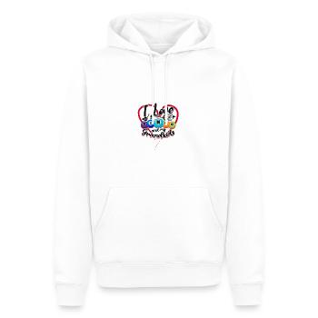 J’adore le bingo et mes petits-enfants - Bingo Lover - Sweat à capuche Premium bio Homme - blanc - Devant - Nico (187cm)