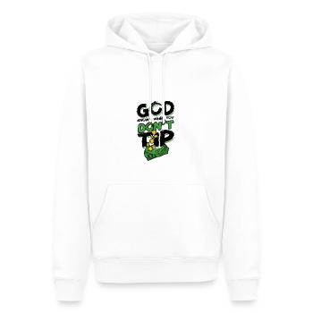 Gott weiß, wenn du kein Trinkgeld gibst - Mixology Alcohol - Männer Premium Bio Hoodie - Weiß - Vorne - Nico (187cm)